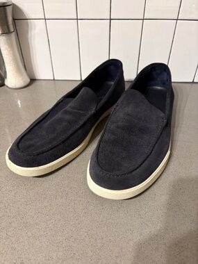 Vince “Sonoma” navy blue suede loafers - size 12